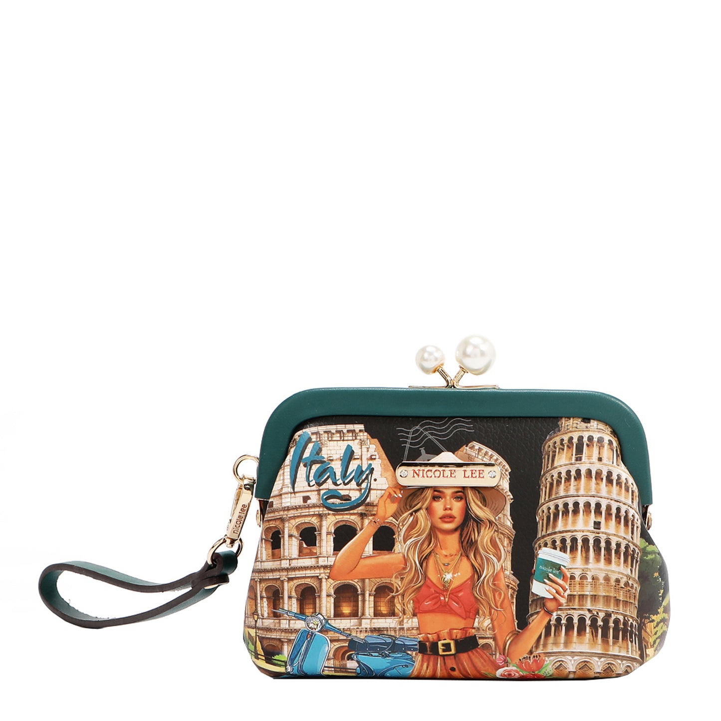 CHELSEA PEARL COIN PURSE - PRT7400 EMOTION / VIRTUAL FRIEND / BEST SMILE / SAMANTHA LA BELLEZA / QUEEN CLOPATRA / NAIL POLISH / MARTHA TRAVEL ITALY