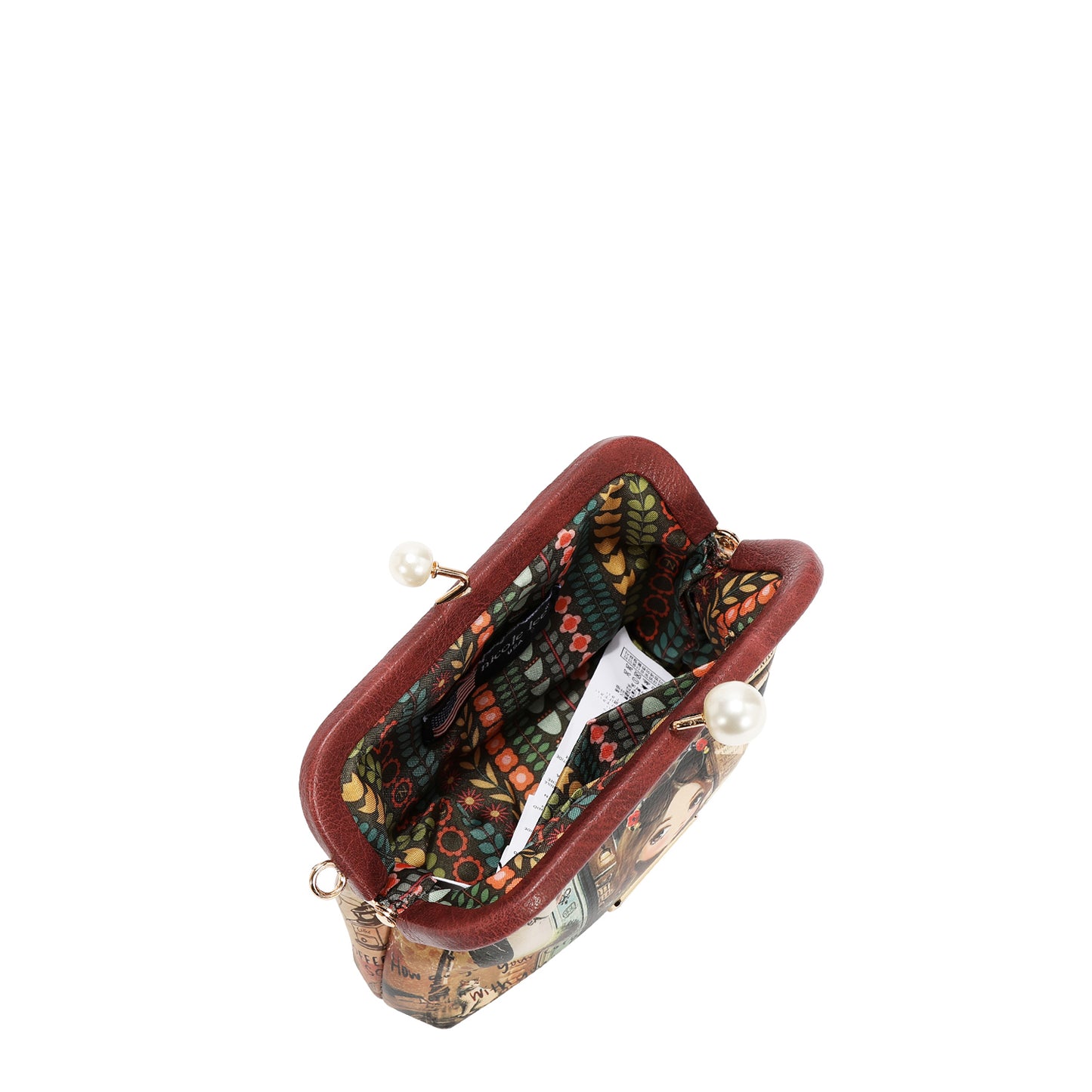 CHELSEA PEARL COIN PURSE - PRT7400 EMOTION / VIRTUAL FRIEND / BEST SMILE / SAMANTHA LA BELLEZA / QUEEN CLOPATRA / NAIL POLISH / MARTHA TRAVEL ITALY