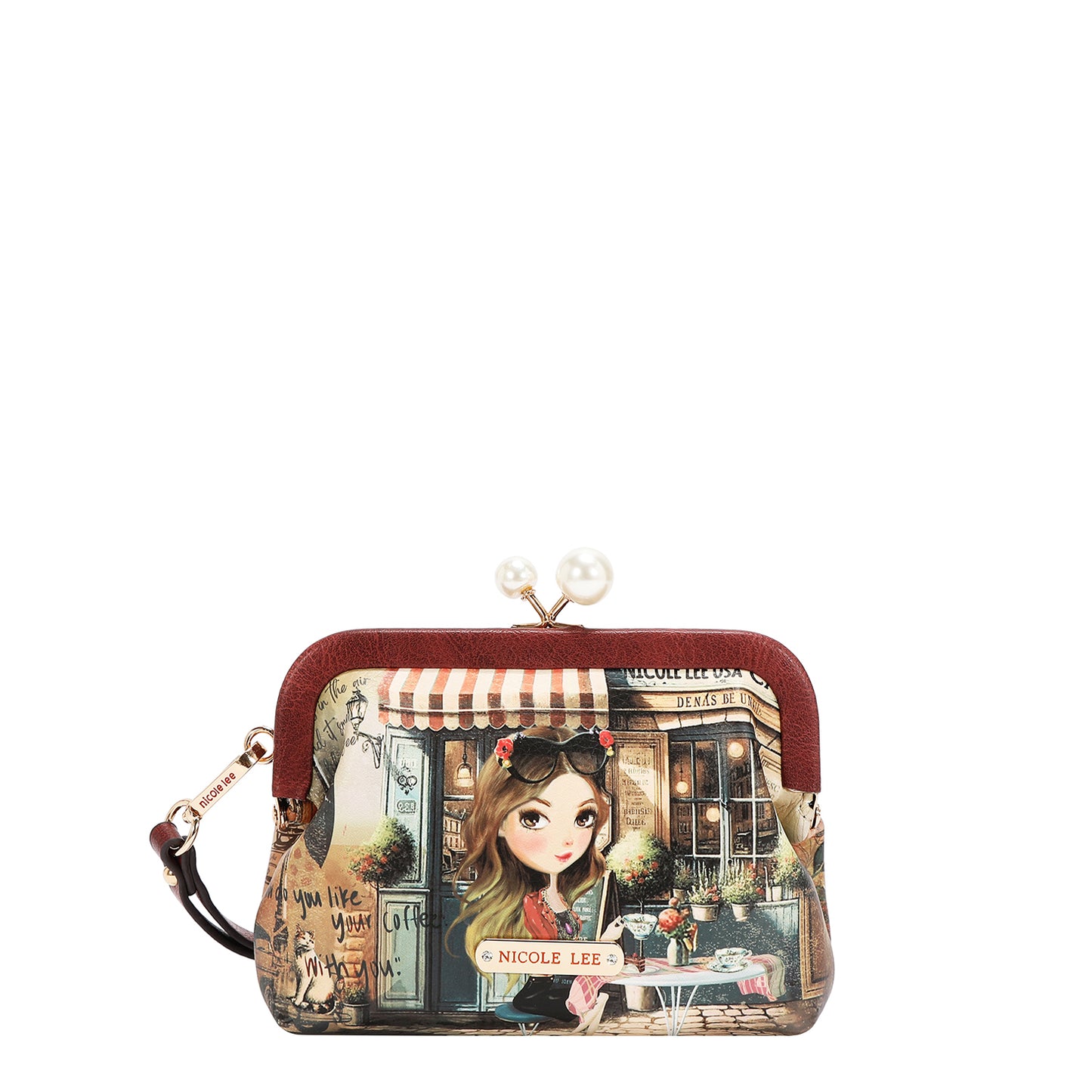 CHELSEA PEARL COIN PURSE - PRT7400 EMOTION / VIRTUAL FRIEND / BEST SMILE / SAMANTHA LA BELLEZA / QUEEN CLOPATRA / NAIL POLISH / MARTHA TRAVEL ITALY