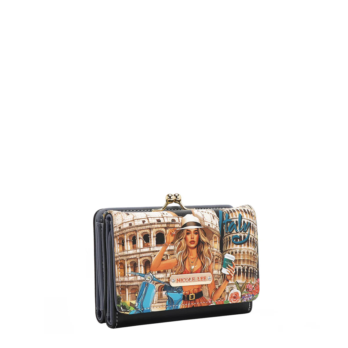 JULIA MINI WALLET -  PRT7451 VIRTUAL FRIEND / MARTHA TRAAVELS ITALY / VIOLET BLOSSOM / NAIL POLISH / SUN AND SAND / QUEEN CLEOPATRA / DREAM COMES TRUE / SAMATHA LA BELLEZA / BEST SMILE