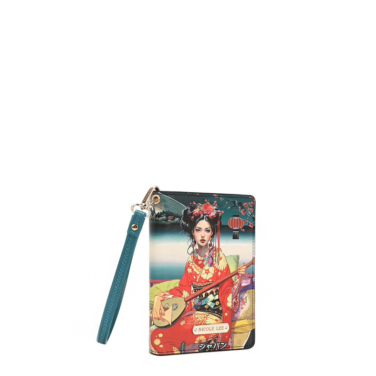 PRT7518 PASSPORT WALLET WRISTLET -  PRT7518 THE QUEEN / ALMA DE COLORES / AKIKO LA BELLEZA