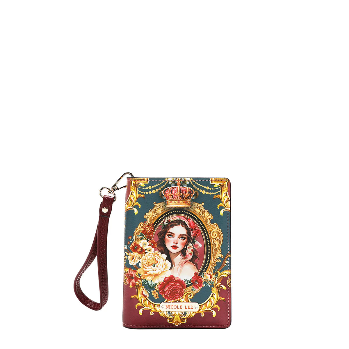 PRT7518 PASSPORT WALLET WRISTLET -  PRT7518 THE QUEEN / ALMA DE COLORES / AKIKO LA BELLEZA