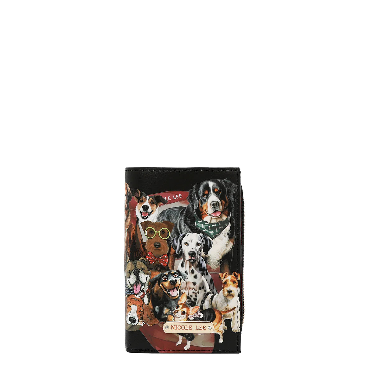 BIFOLD CENTER ZIP WALLET - PRT7702 VIRTUAL FRIEND / HOLLYWOOD DRIVE / THE QUEEN / SAMANTHA LA BELLEZA / BEST SMILE / QUEEN CLEOPARTA / DREM COMES TURE / MARTHA TRAVELS ITALY