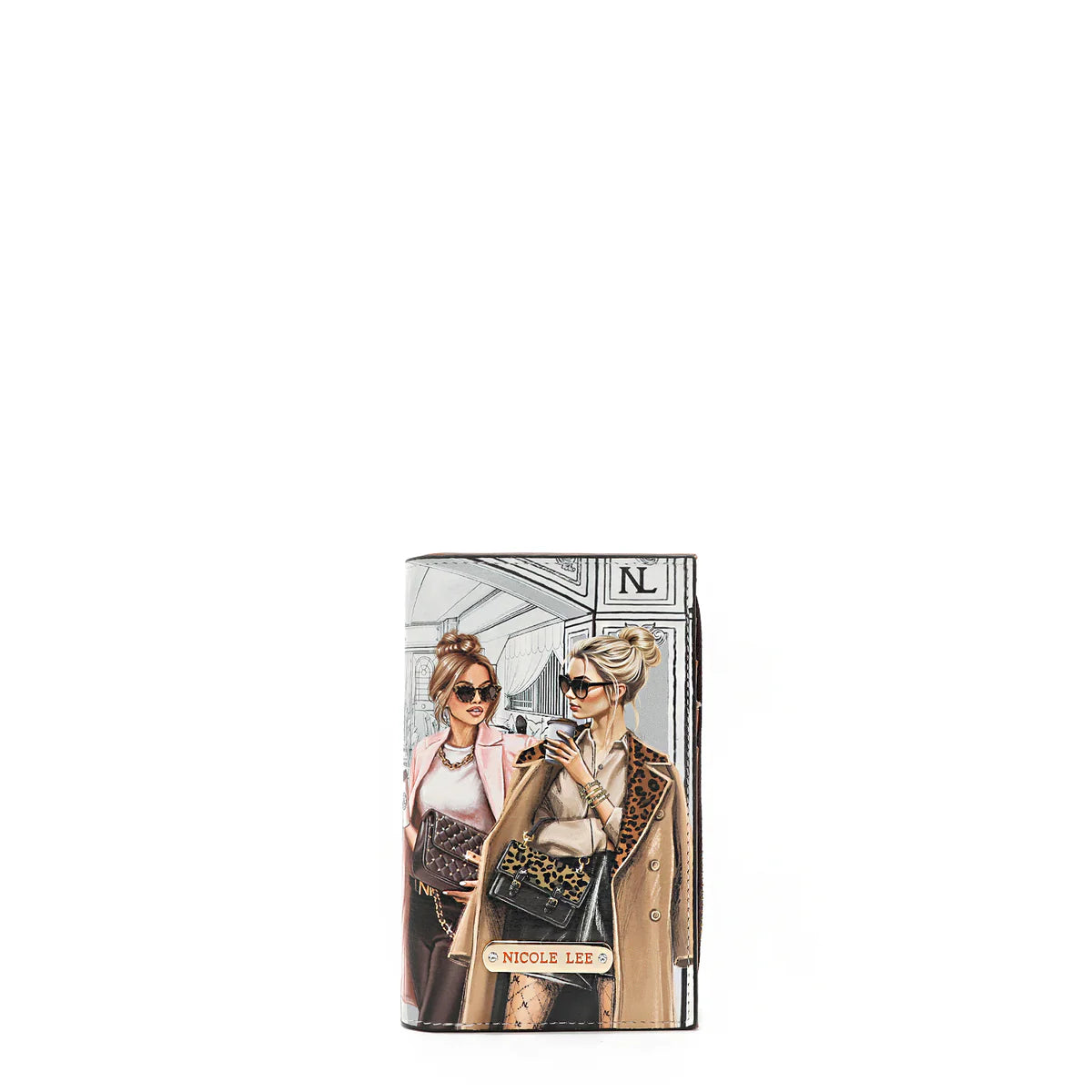BIFOLD CENTER ZIP WALLET - PRT7702 VIRTUAL FRIEND / HOLLYWOOD DRIVE / THE QUEEN / SAMANTHA LA BELLEZA / BEST SMILE / QUEEN CLEOPARTA / DREM COMES TURE / MARTHA TRAVELS ITALY