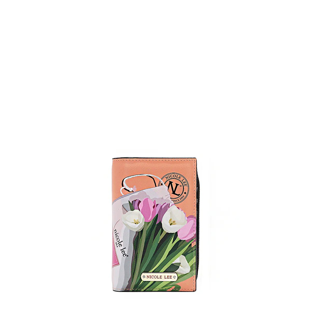 BIFOLD CENTER ZIP WALLET - PRT7702 VIRTUAL FRIEND / HOLLYWOOD DRIVE / THE QUEEN / SAMANTHA LA BELLEZA / BEST SMILE / QUEEN CLEOPARTA / DREM COMES TURE / MARTHA TRAVELS ITALY