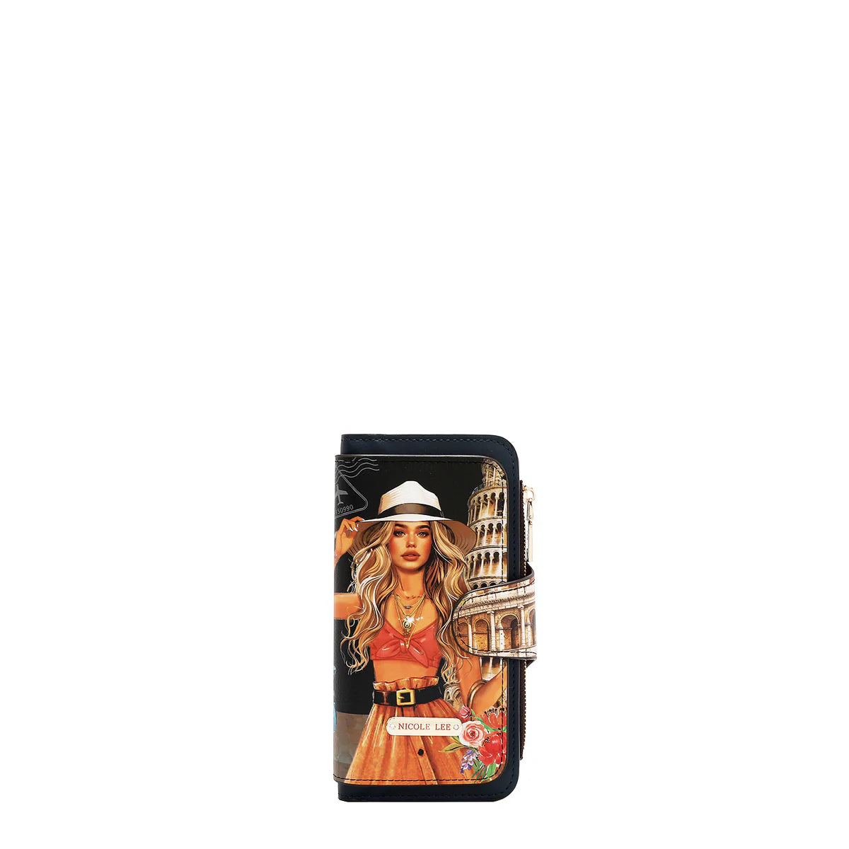 BIFOLD LAYERED WALLET - PRT7703 VIRTUAL FRIEND / THE QUEEN / MARTHA TRAVELS ITALY / VIOLET BLOSSOM . NAIL POLISH / SUN AND SAND / QUEEN CLEOPARTA / DREAM COMES TURE / SOFIA MONTANA / SAMANTHA LA BELLEZA /