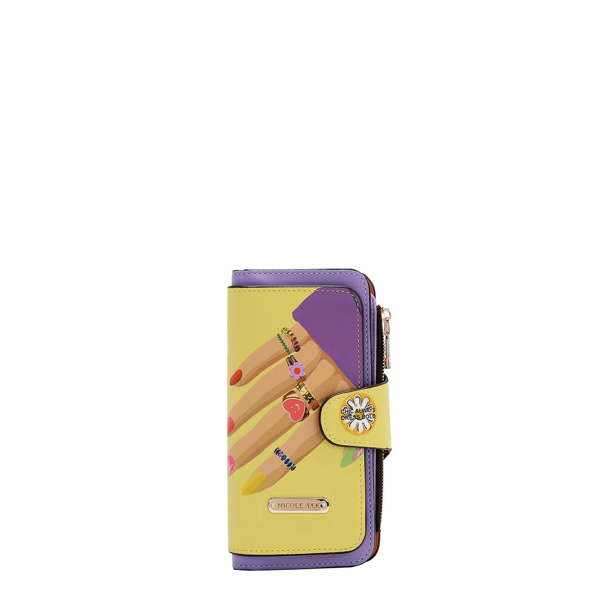 BIFOLD LAYERED WALLET - PRT7703 VIRTUAL FRIEND / THE QUEEN / MARTHA TRAVELS ITALY / VIOLET BLOSSOM . NAIL POLISH / SUN AND SAND / QUEEN CLEOPARTA / DREAM COMES TURE / SOFIA MONTANA / SAMANTHA LA BELLEZA /