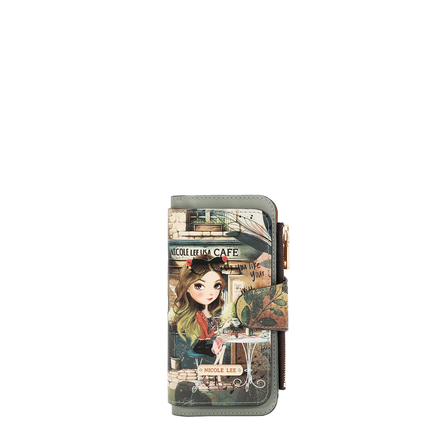 BIFOLD LAYERED WALLET - PRT7703 VIRTUAL FRIEND / THE QUEEN / MARTHA TRAVELS ITALY / VIOLET BLOSSOM . NAIL POLISH / SUN AND SAND / QUEEN CLEOPARTA / DREAM COMES TURE / SOFIA MONTANA / SAMANTHA LA BELLEZA /
