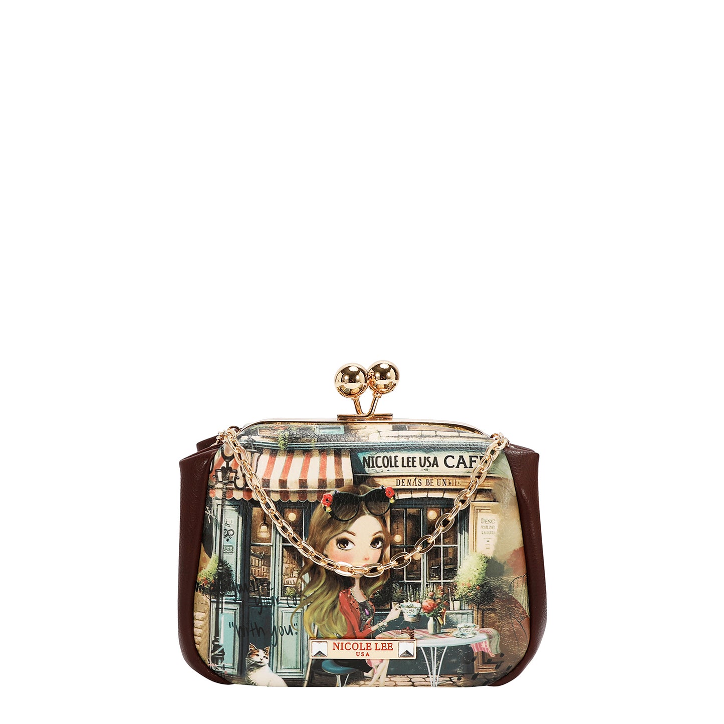 KISS LOCK CROSSBODY MINI BAG - PRT7803 VIRTUAL FRIEND