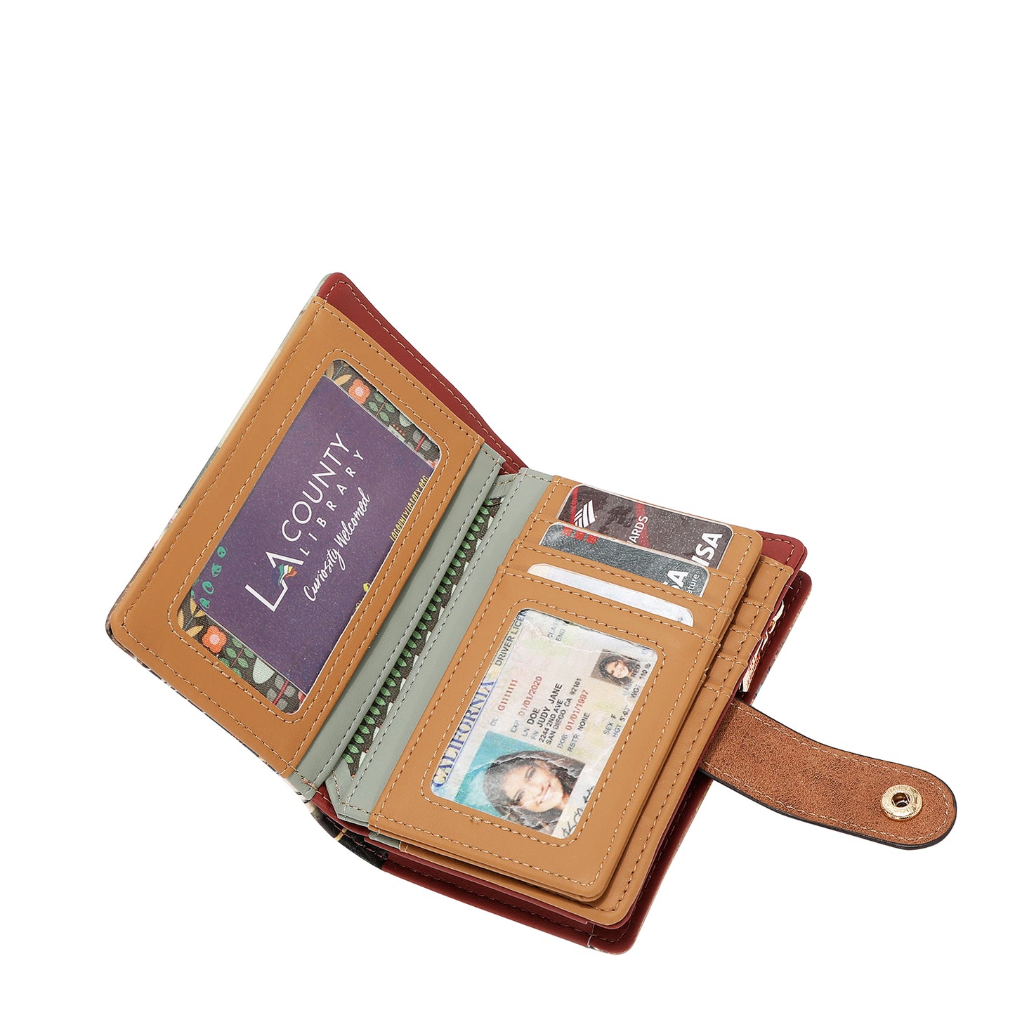 COMPACT SNAP-TAB WALLET ORGANIZER - PRT8019 VIRTUAL FRIEND