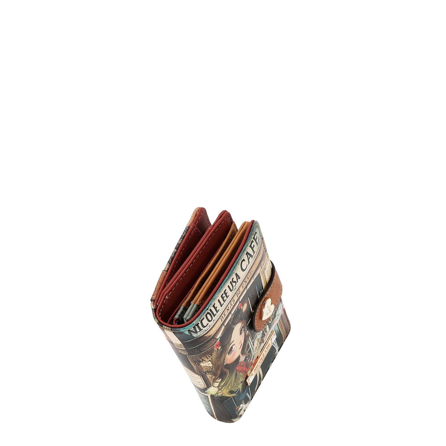 COMPACT SNAP-TAB WALLET ORGANIZER - PRT8019 VIRTUAL FRIEND