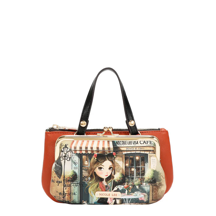 MEDIUM FRAME TOP-HANDLE PURSE - PRT8020