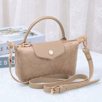 SD781 Suede Flap Top Handle Crossbody Bag