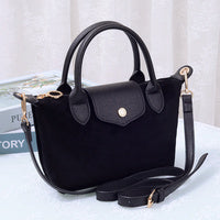 SD782 Suede Flap Top Handle Satchel Crossbody Bag