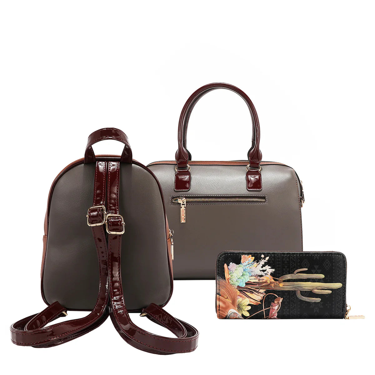SOFIA MONTANA 3 PIECE SET (BOSTON, MINI BACKPACK, WALLET) - SET17113 SOFIA MONTANA