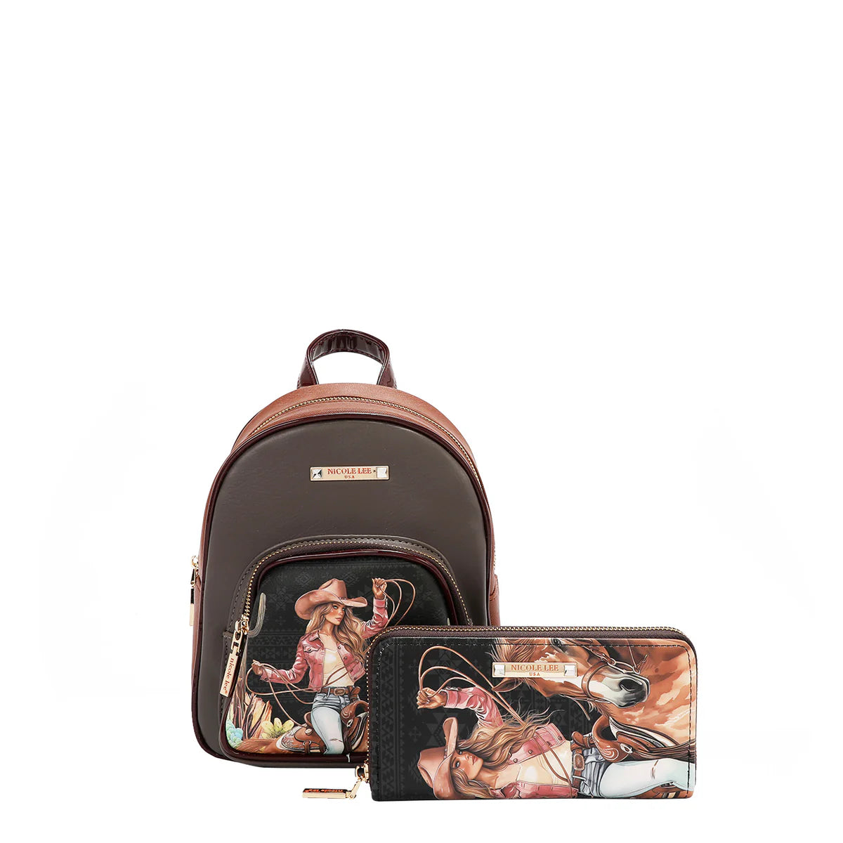 SOFIA MONTANA 3 PIECE SET (BOSTON, MINI BACKPACK, WALLET) - SET17113 SOFIA MONTANA