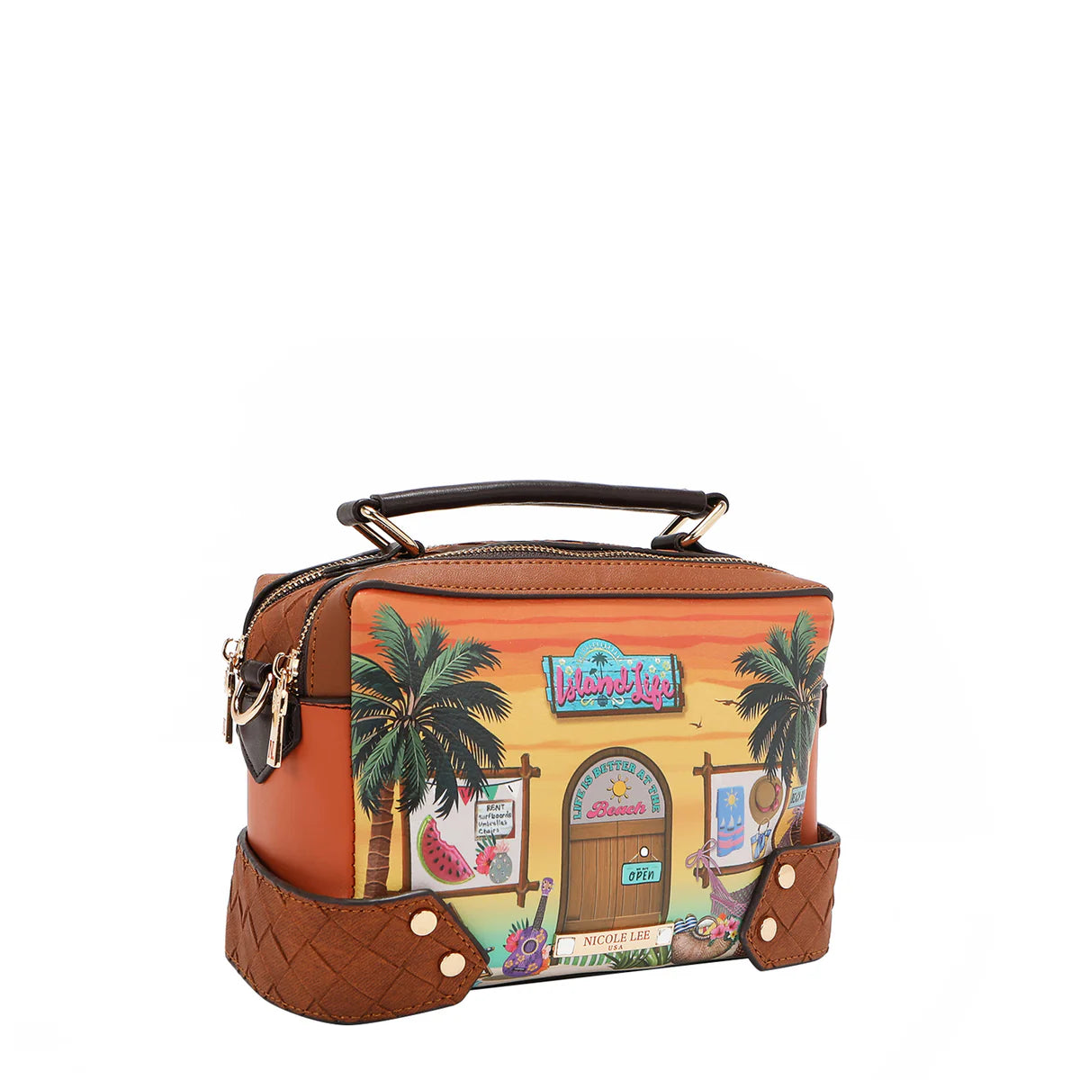 SUN AND SAND 3 PIECE SET (Handbag, Crossbody, Wallet) - SET17297 SUN AND SAND