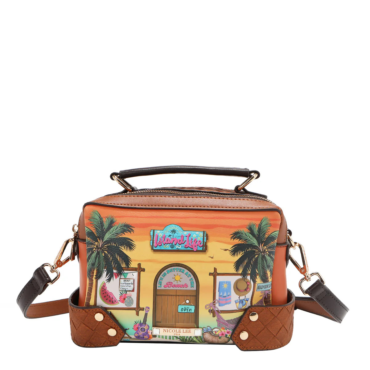 SUN AND SAND 3 PIECE SET (Handbag, Crossbody, Wallet) - SET17297 SUN AND SAND