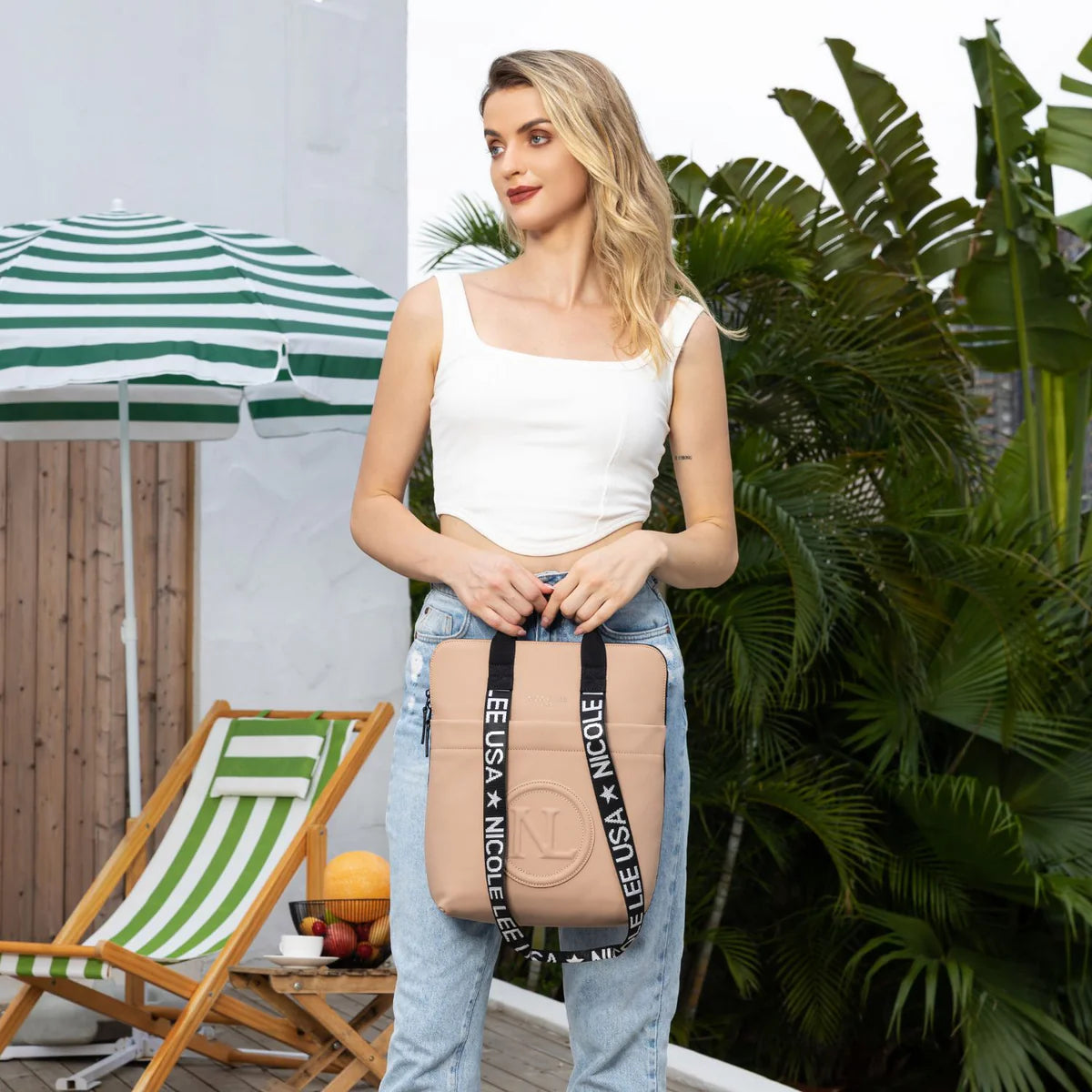 SLIM LAPTOP BAG - P17148 BLACK / METALLIC GRAY / CHAMPAGN SILVER / LIGHT GRAY / NUDE