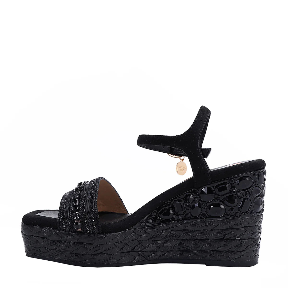 KALI ESPADRILLE WEDGE SANDAL -   SNDL23102 GOLD /  SILVER / BLUE / PINK / LAVENDER / BLACK