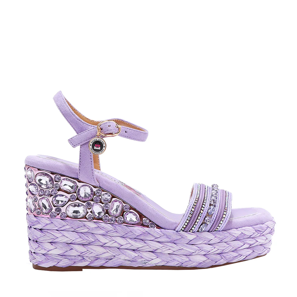 KALI ESPADRILLE WEDGE SANDAL -   SNDL23102 GOLD /  SILVER / BLUE / PINK / LAVENDER / BLACK