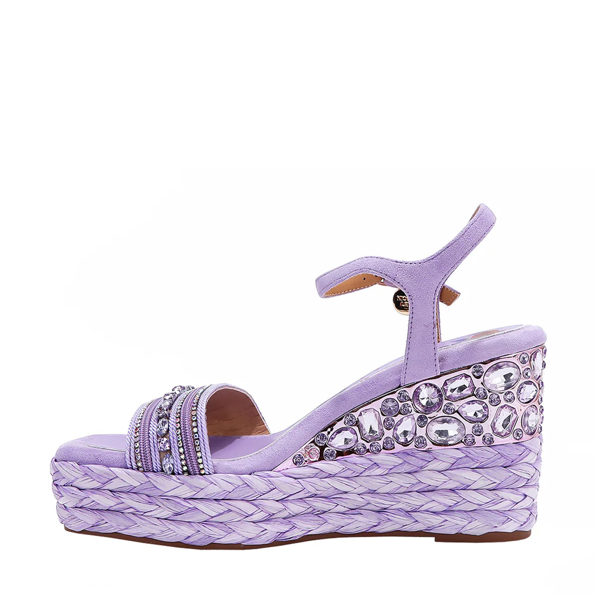 KALI ESPADRILLE WEDGE SANDAL -   SNDL23102 GOLD /  SILVER / BLUE / PINK / LAVENDER / BLACK