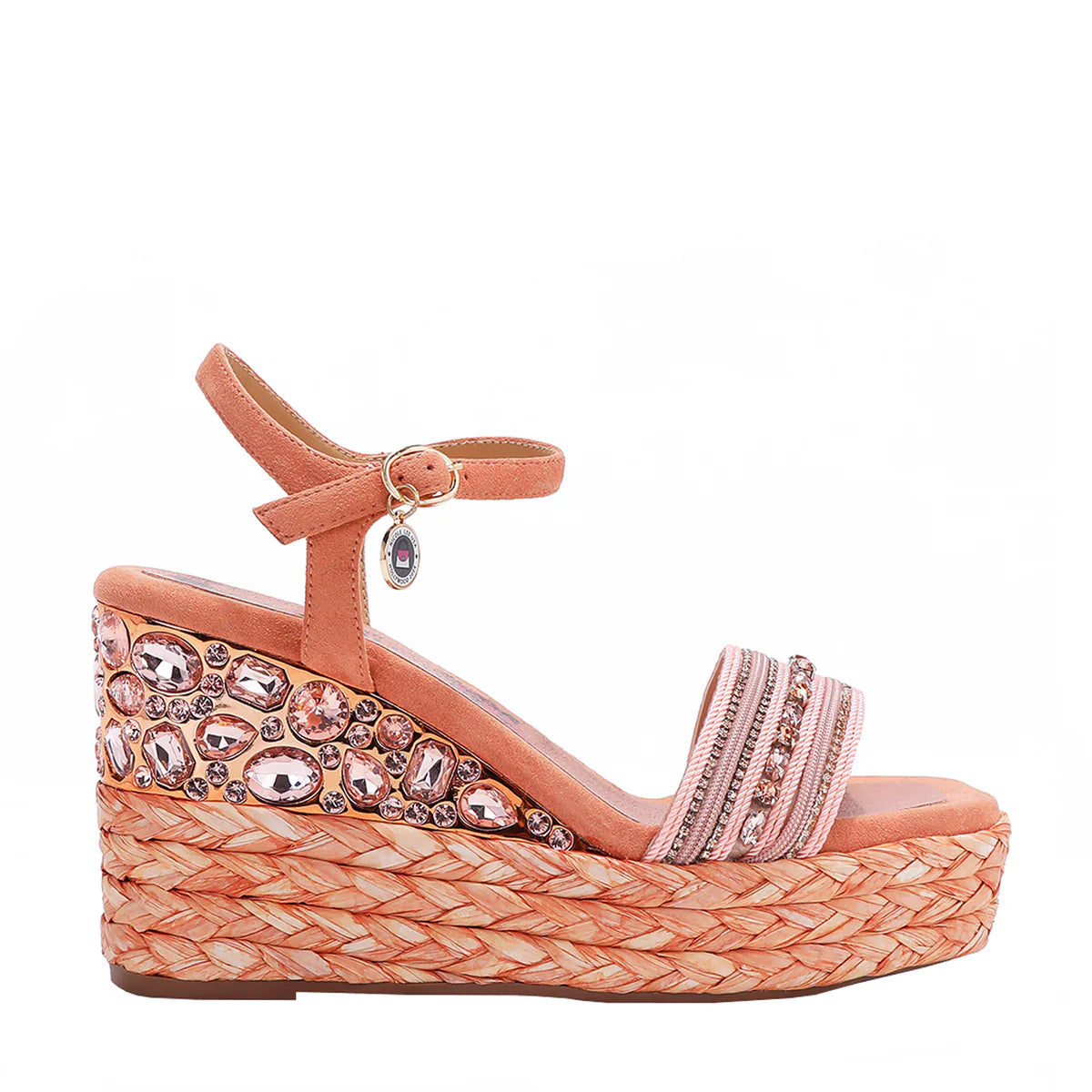 KALI ESPADRILLE WEDGE SANDAL -   SNDL23102 GOLD /  SILVER / BLUE / PINK / LAVENDER / BLACK