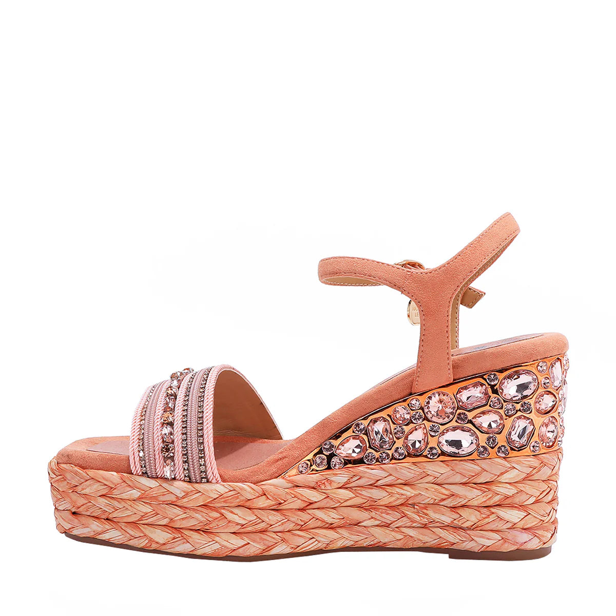 KALI ESPADRILLE WEDGE SANDAL -   SNDL23102 GOLD /  SILVER / BLUE / PINK / LAVENDER / BLACK