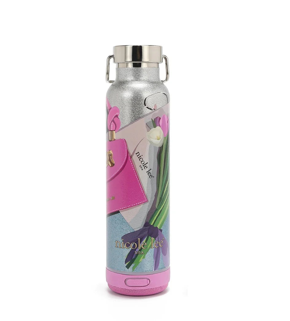 TUMBLER WITH BLUETOOTH SPEAKER - T7824 MARTHA TRAVELS ITALY / VIOLET BLOSSOM / DREAMS BLOSSOM / NAIAL POLISH / SUN AND SAND / QUEEN CLEOPATRA / DREAM COMES TRUE / VIRTUAL FRIEND