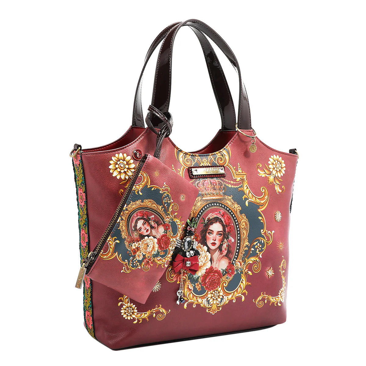 THE QUEEN TOTE WITH WRISTLET -  TQ17005 THE QUEEN