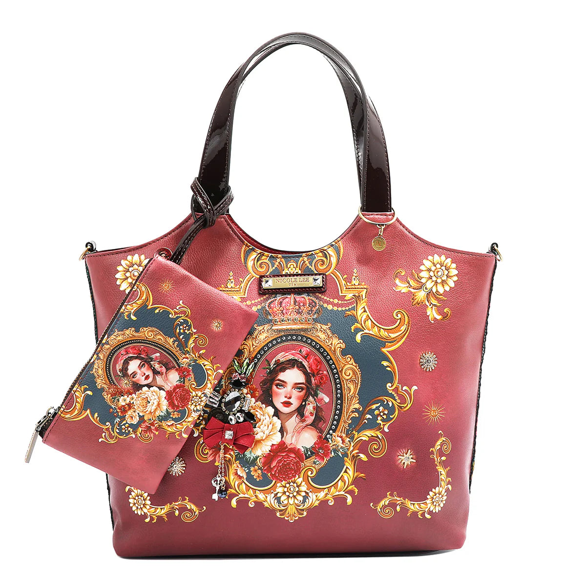 THE QUEEN TOTE WITH WRISTLET -  TQ17005 THE QUEEN