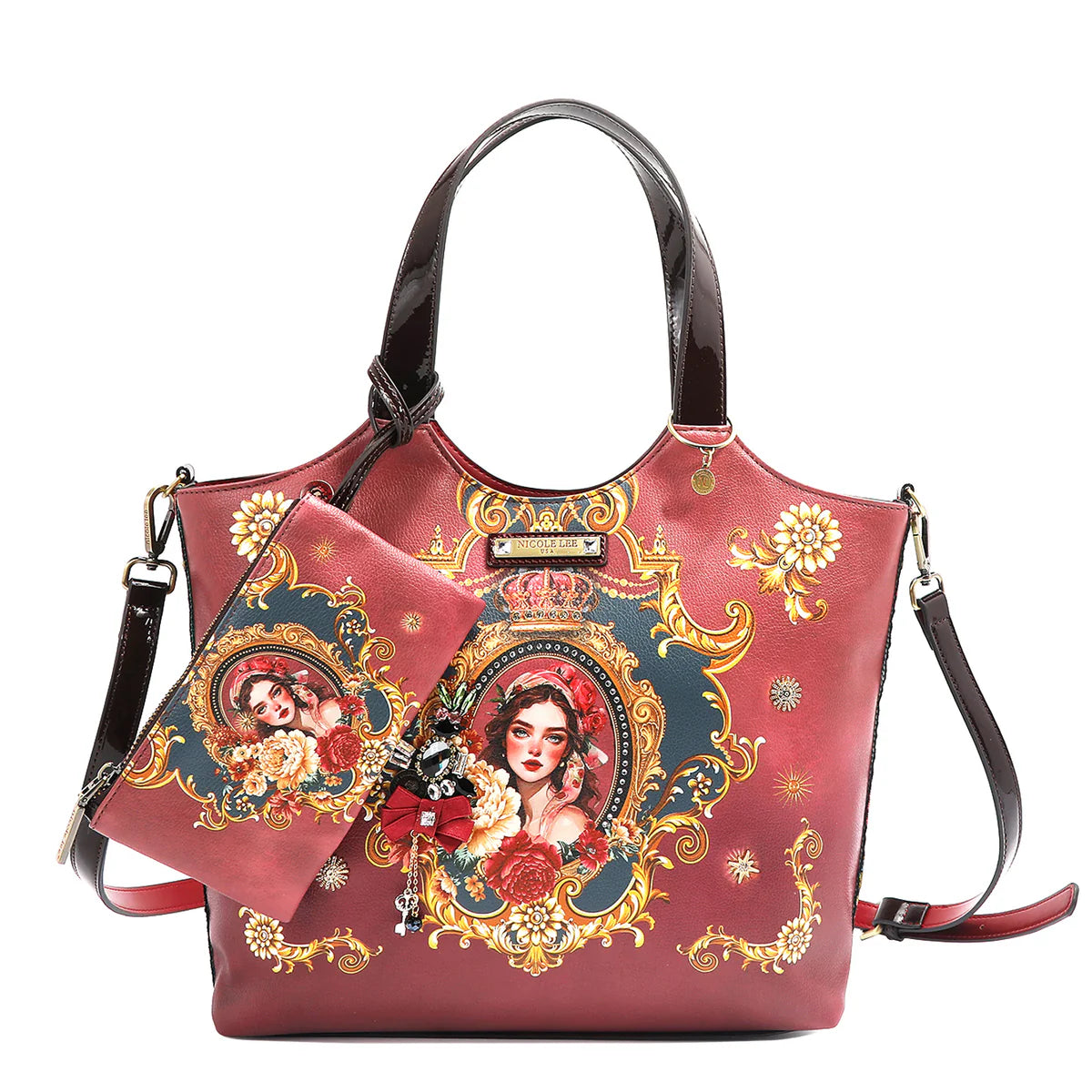 THE QUEEN TOTE WITH WRISTLET -  TQ17005 THE QUEEN