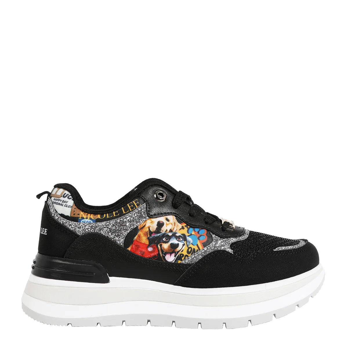 FASHION GLITTER SNEAKERS - TS23107 VIRTUAL FRIEND / NAIL POLISH / SUN AND SAND / QUEEN CLEOPATRA / BEST SMILE /