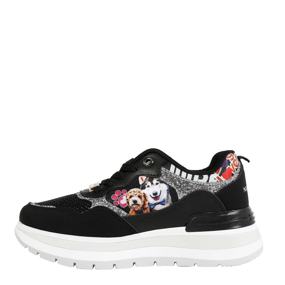 FASHION GLITTER SNEAKERS - TS23107 VIRTUAL FRIEND / NAIL POLISH / SUN AND SAND / QUEEN CLEOPATRA / BEST SMILE /