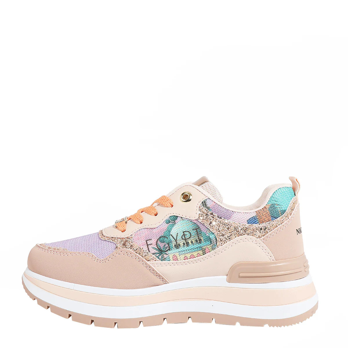 FASHION GLITTER SNEAKERS - TS23107 VIRTUAL FRIEND / NAIL POLISH / SUN AND SAND / QUEEN CLEOPATRA / BEST SMILE /