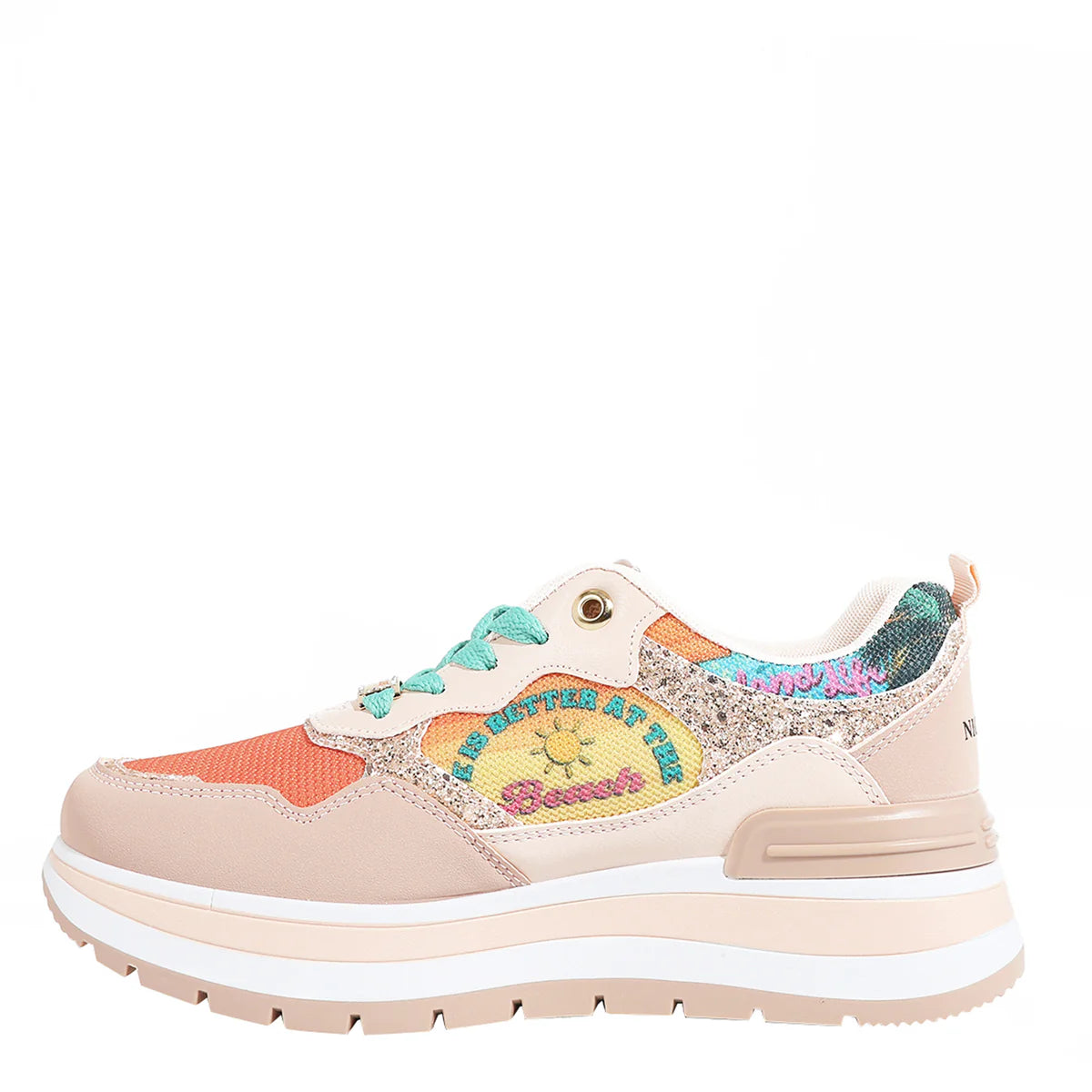FASHION GLITTER SNEAKERS - TS23107 VIRTUAL FRIEND / NAIL POLISH / SUN AND SAND / QUEEN CLEOPATRA / BEST SMILE /