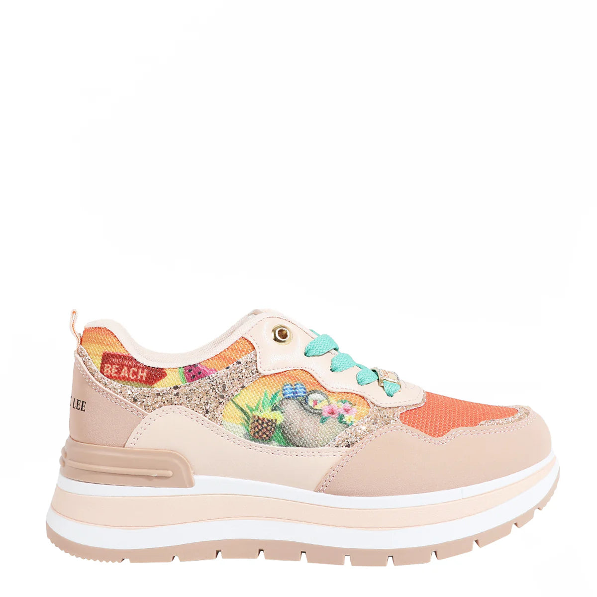 FASHION GLITTER SNEAKERS - TS23107 VIRTUAL FRIEND / NAIL POLISH / SUN AND SAND / QUEEN CLEOPATRA / BEST SMILE /