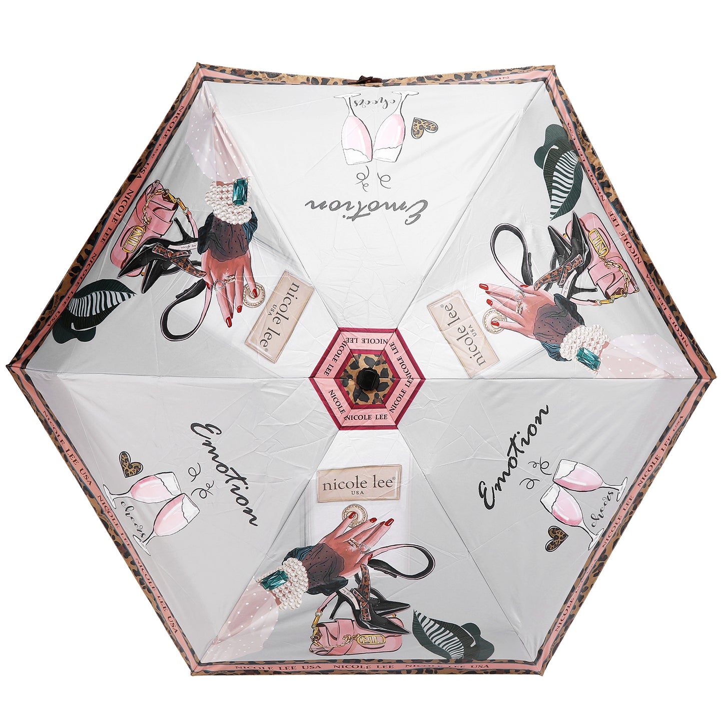 NIKKY TRAVEL UMBRELLA - NK20302 CHERRY LIPS BLACK / SWEET GIRL / EIFFEL DREAMS  /  FAIRY TALE
