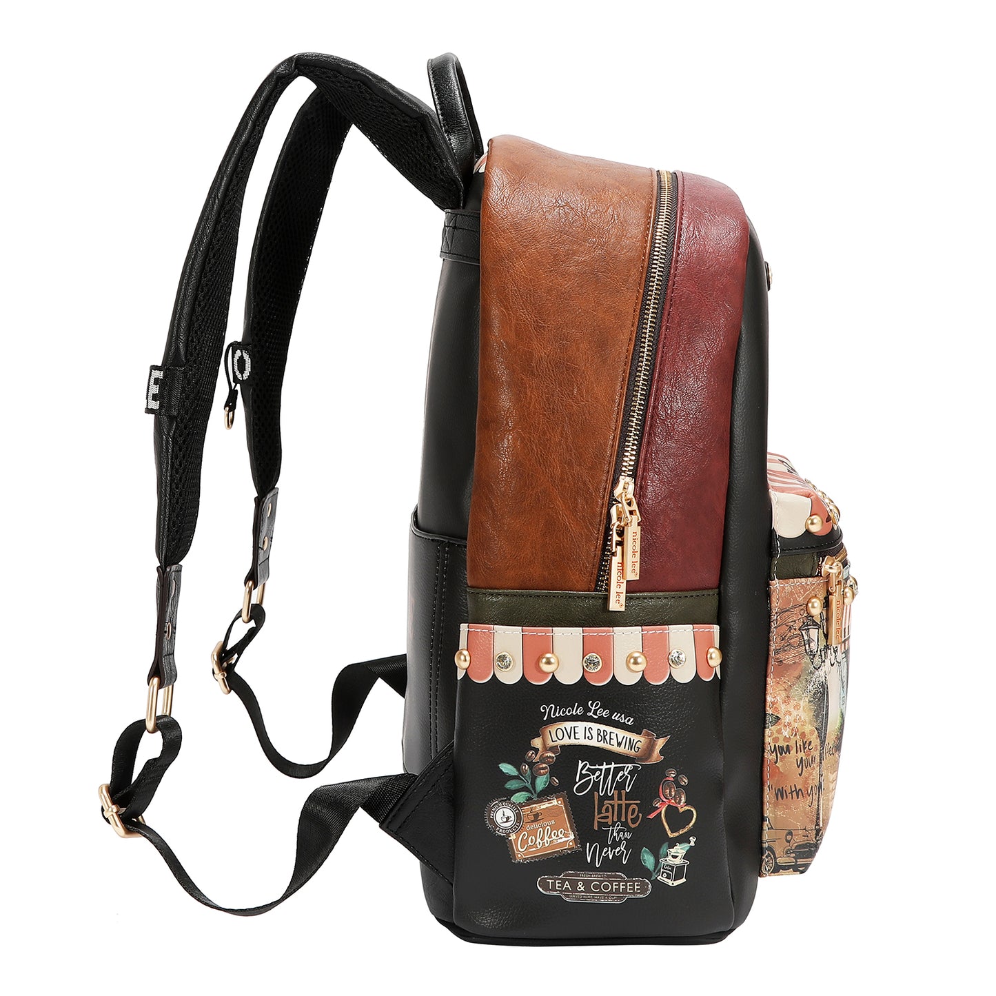 LARGE USB FASHION BACKPACK WITH CHARGING PORT AND POUCH - USB12769L VIRTUAL FRIEND