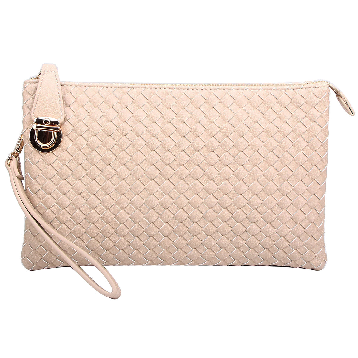 WU042 Fashion Woven Clutch Crossbody Bag
