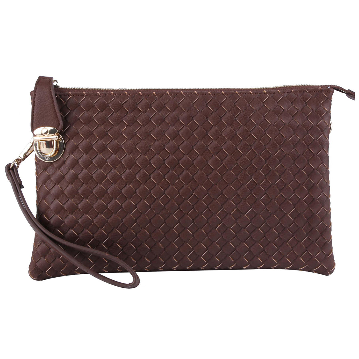 WU042 Fashion Woven Clutch Crossbody Bag
