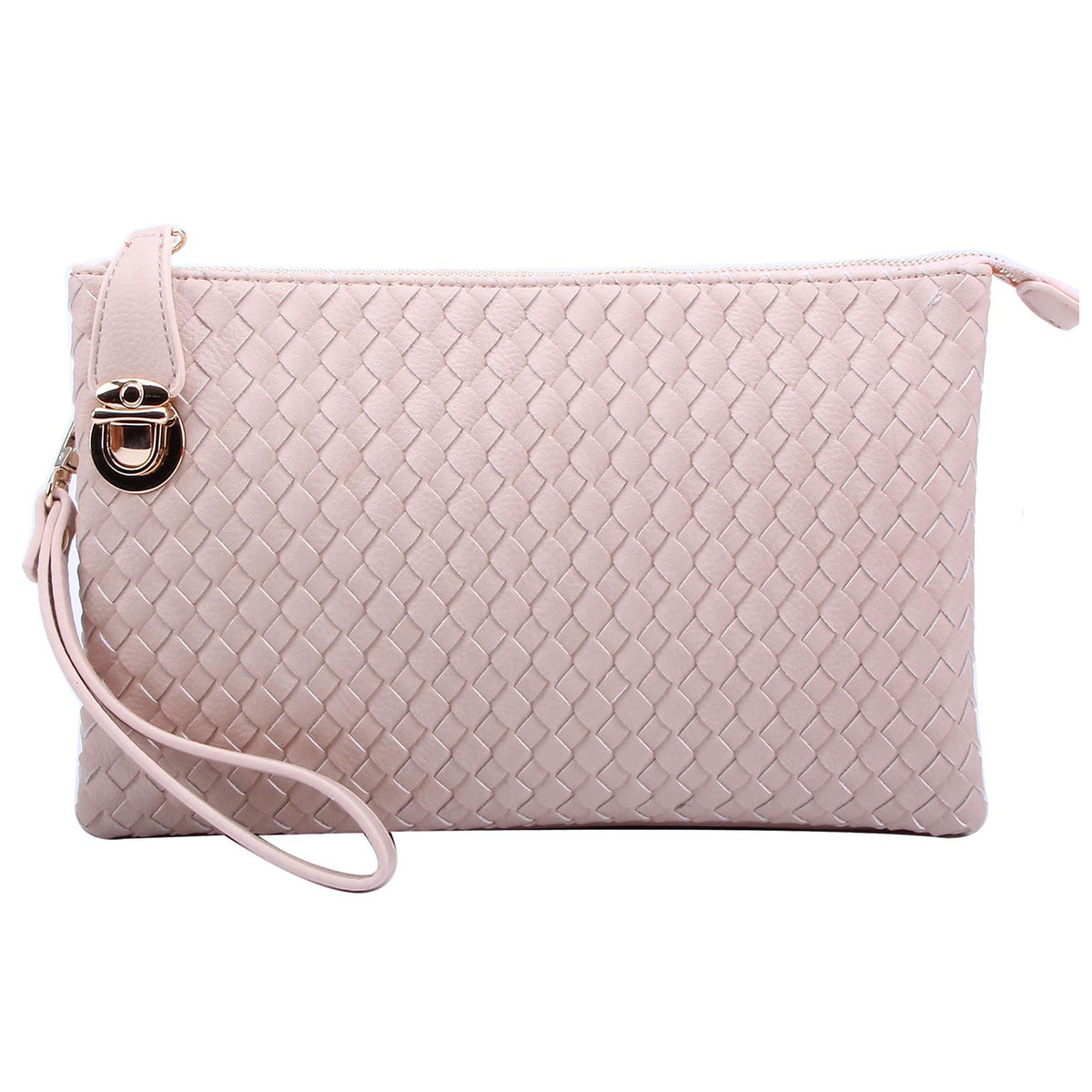 WU042 Fashion Woven Clutch Crossbody Bag