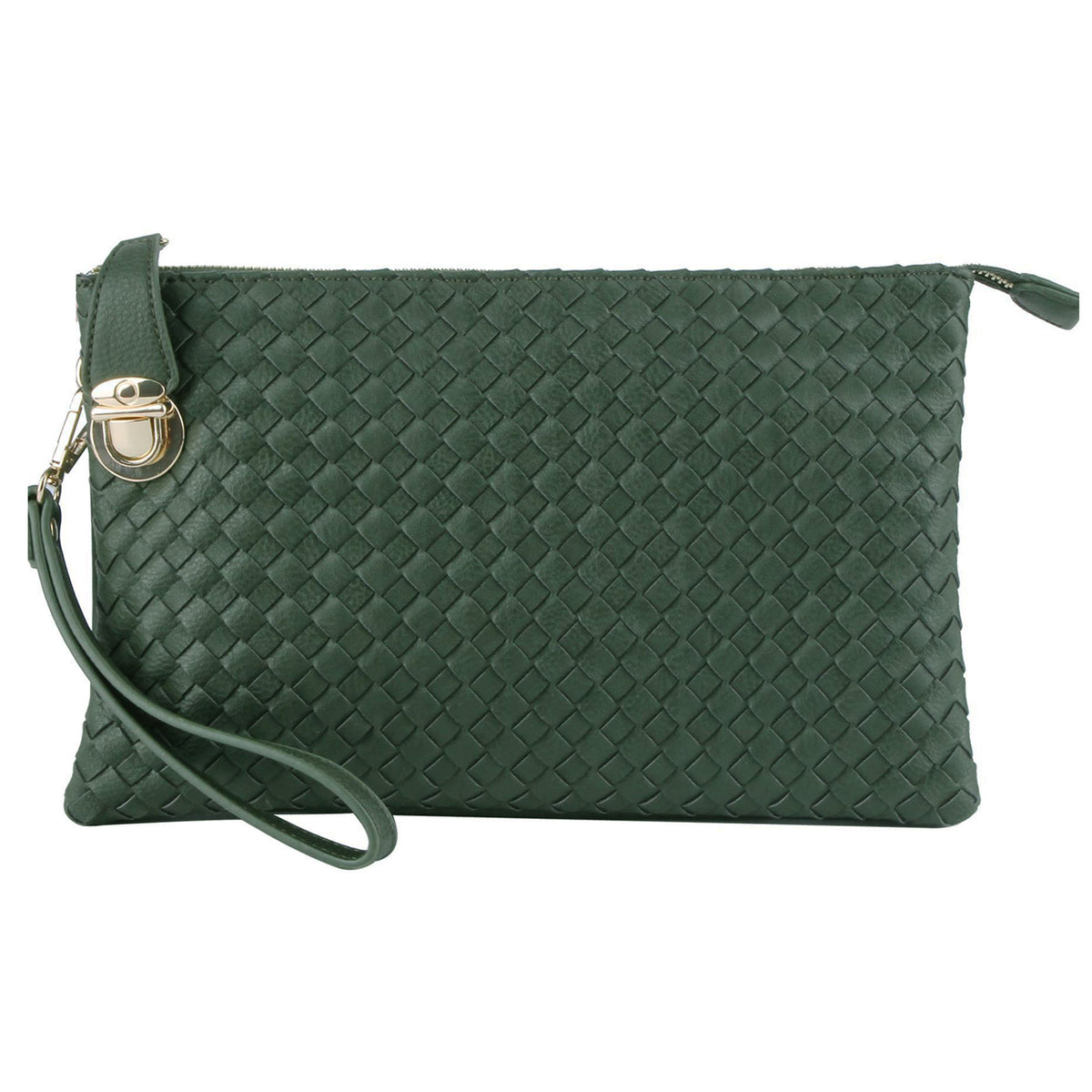 WU042 Fashion Woven Clutch Crossbody Bag