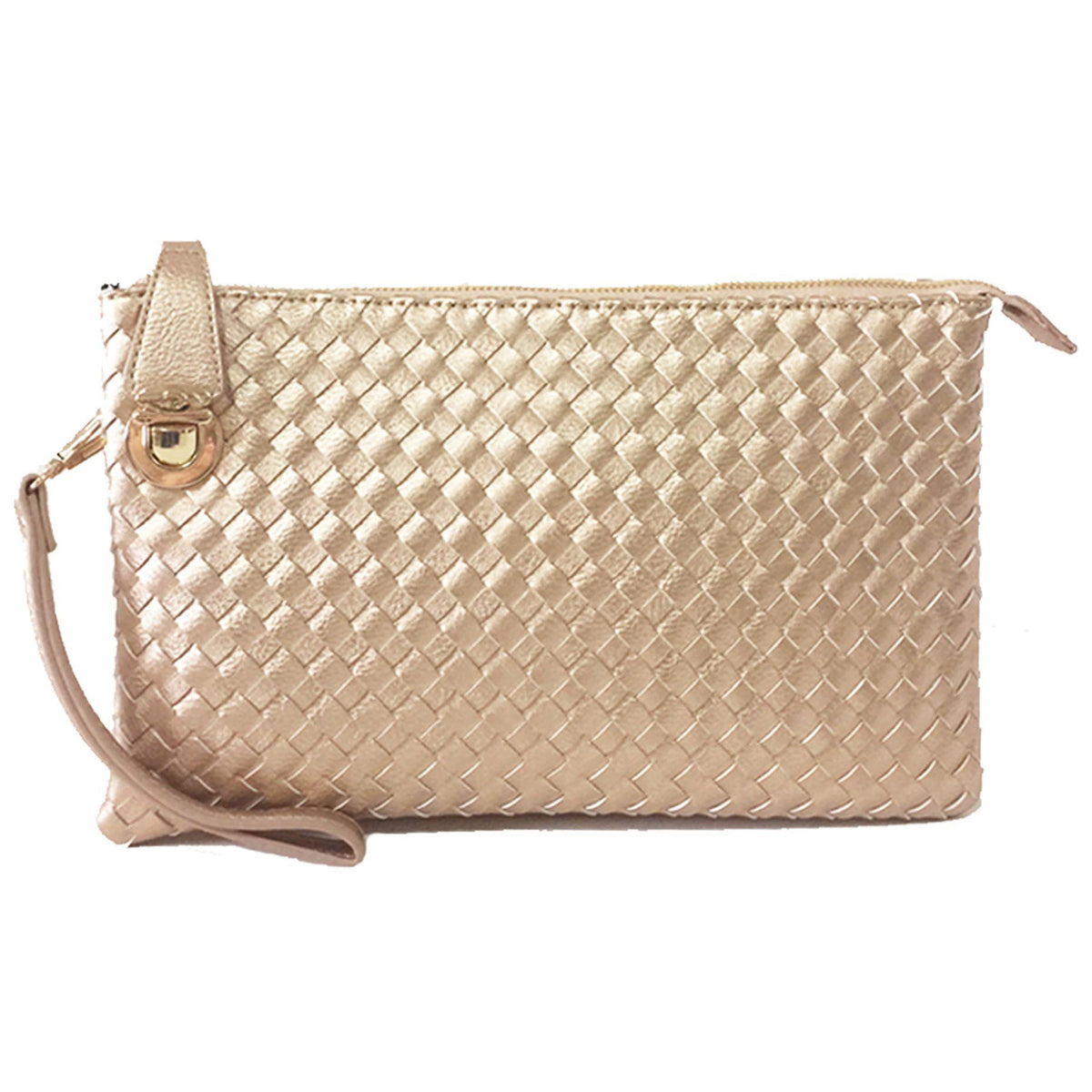 WU042 Fashion Woven Clutch Crossbody Bag