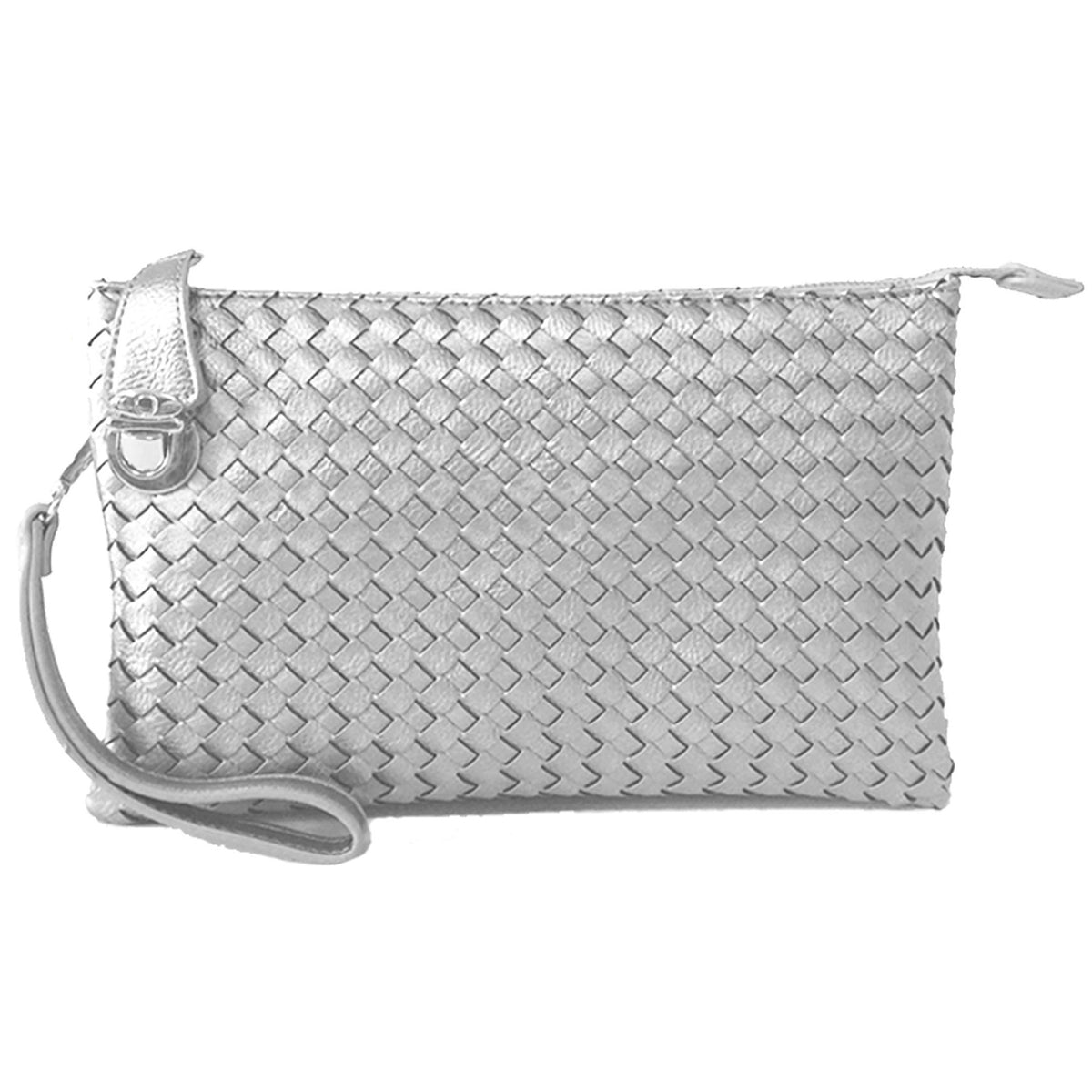 WU042 Fashion Woven Clutch Crossbody Bag