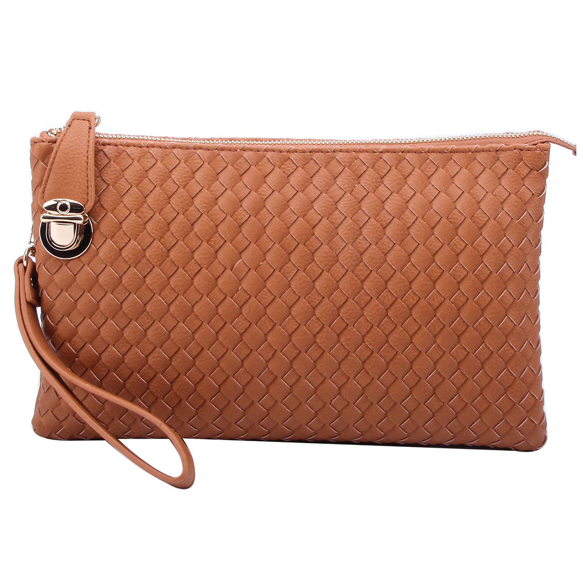 WU042 Fashion Woven Clutch Crossbody Bag