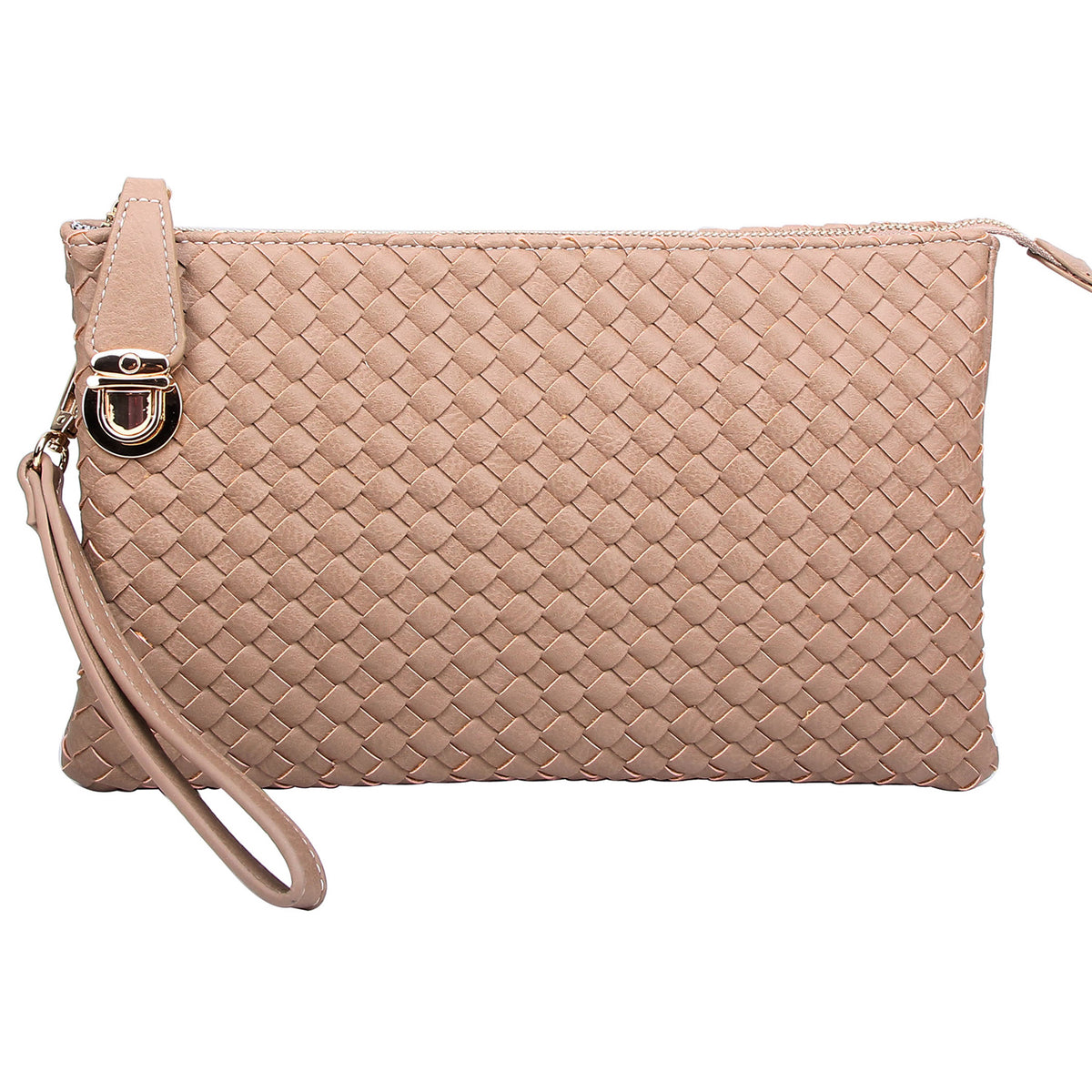 WU042 Fashion Woven Clutch Crossbody Bag