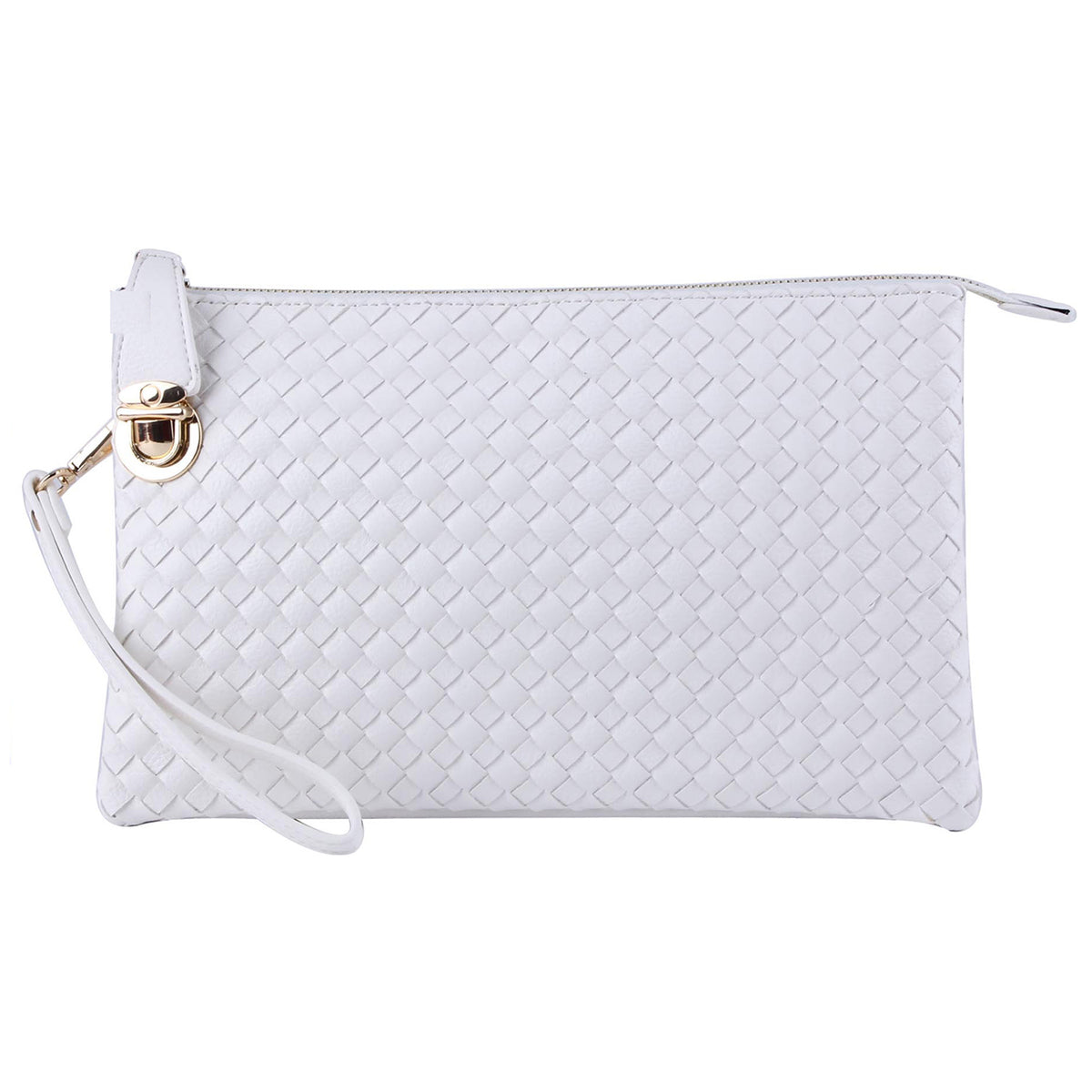WU042 Fashion Woven Clutch Crossbody Bag