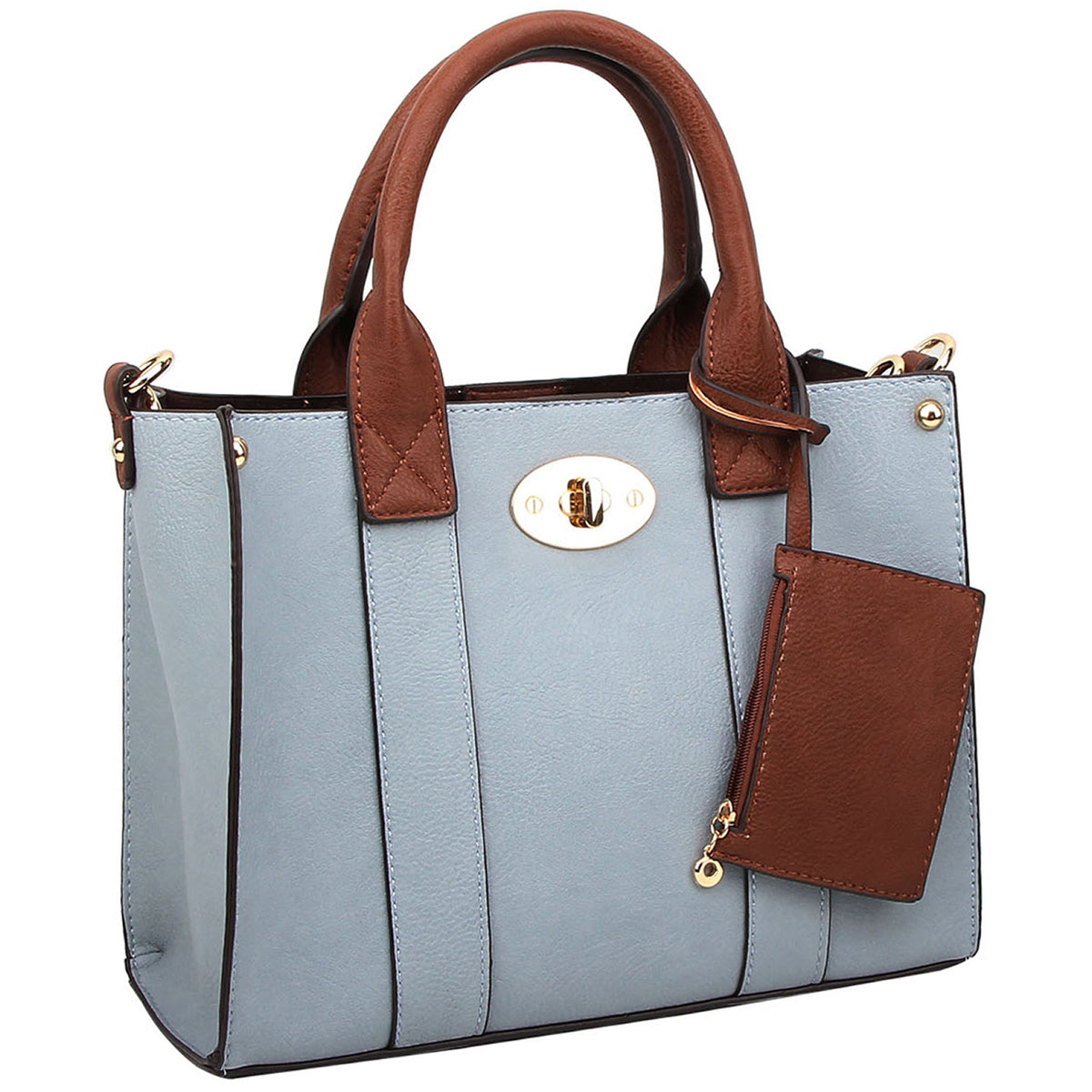 WU061 Fashion 3-in-1 Boxy Satchel
