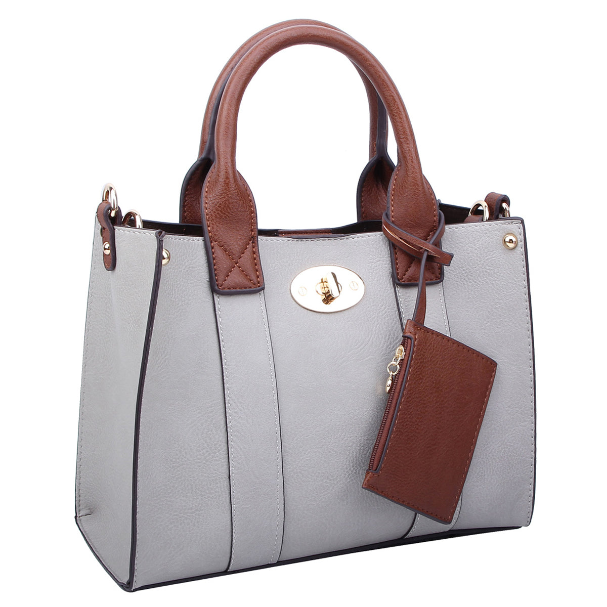 WU061 Fashion 3-in-1 Boxy Satchel